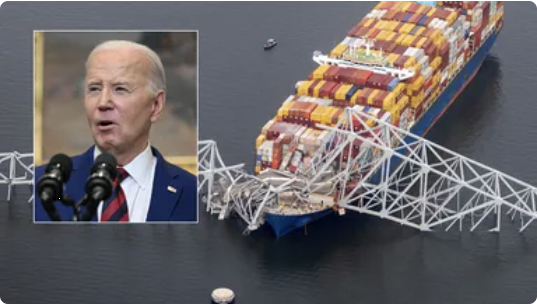 Biden says he traveled 'many times' over vehicle-only Francis Scott Key Bridge while commuting by train or car. The structure, which collapsed Tuesday after being struck by ship, did not have any railroad tracks